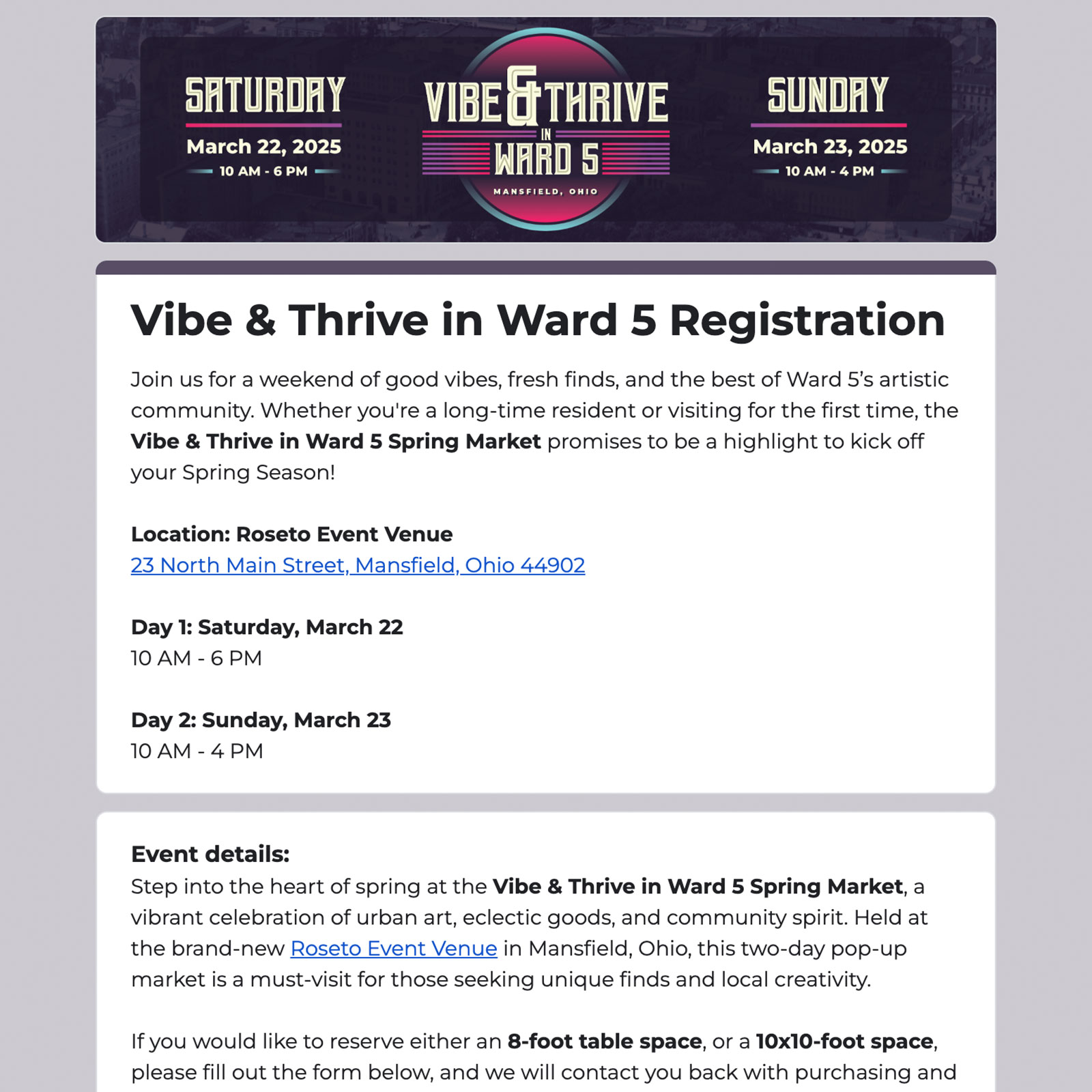 Vibe & Thrive in Ward 5